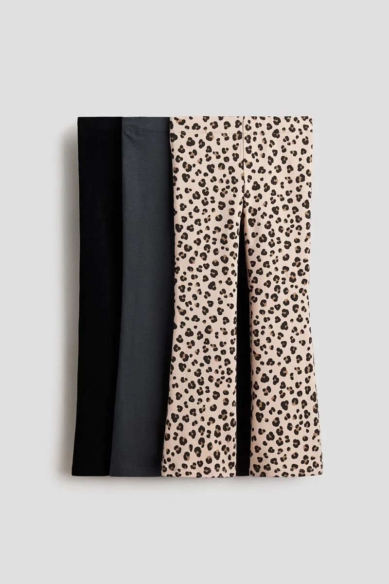H&M 3-pack flared leggings
