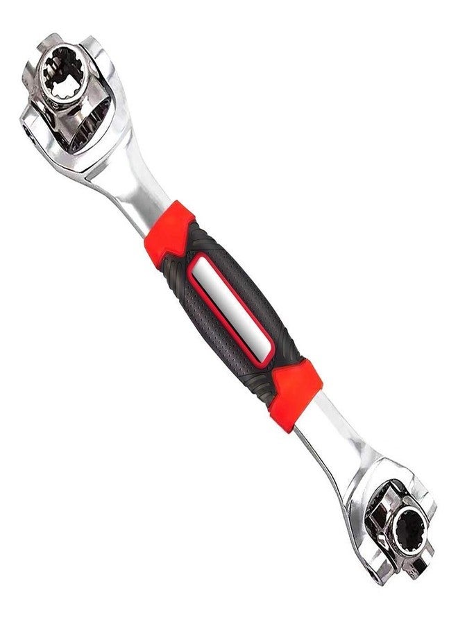 Mass Pro Universal Tool Kit Spanner Socket Wrench (Silver) - Image 1