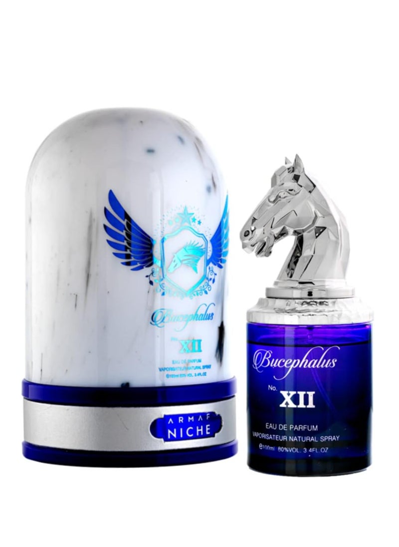 Armaf Niche Bucephalus No. XII Blue Perfume, Eau De Parfum 100ml for Him, Perfumes for Men, New Fragrance  - Image 2