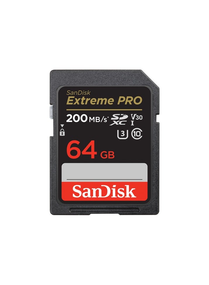 سانديسك بطاقة SDXC Class 10 UHS-I V30 قابلة للقراءة حتى 200 ميجابايت/ثانية Extreme Pro SDSDXXU-064G-GHJIN - Image 3