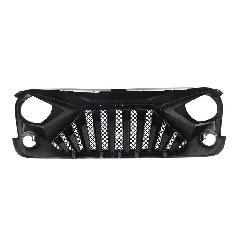 EOMD Front Grill Goliath Grille compatible with 2007-2018 Jeep Wrangler Rubicon Sahara Sport JK/JKU, White Black - Image 5