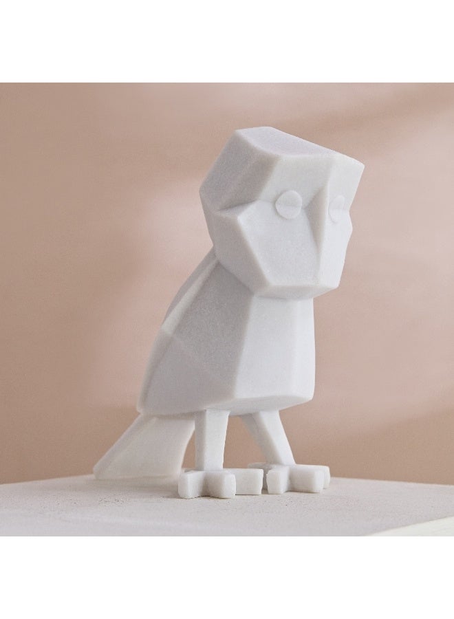 Home Box Verdant Polyresin Owl Accent in Sand Finish 18 x 22 x 11.5 cm - Image 1