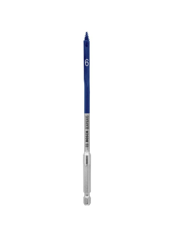 BOSCH Expert Self-Cut Speed Spade Drill Bit Silver and Blue 6 x 152mm JE2 608 900 309 - Image 1
