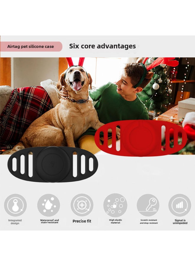 Explosive Suitable For Apple Airtag Protective Case Waterproof All-inclusive Anti-lost Protective Case Airtag Pet Collar - Image 3