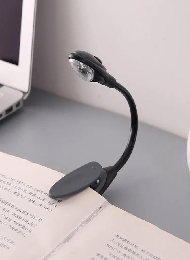 ديجيتال شوبي مصباح قراءة الكتب الرقمي LED صغير الحجم قابل للتثبيت بمشبك (أسود) - Image 3