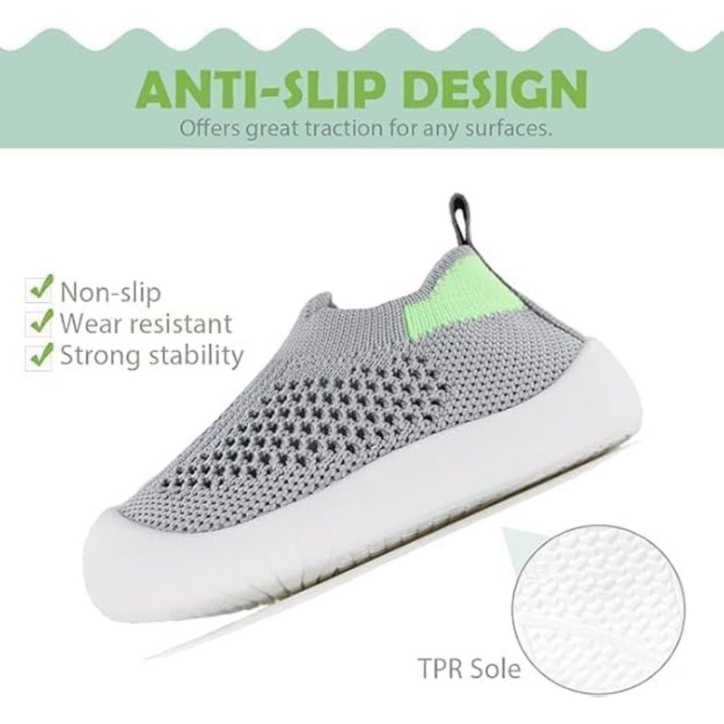 Baby Shoes Non-Slip Breathable Slippers with Soft Rubber Sole - Baby Boys Girls Slip On Sneakers - Image 5
