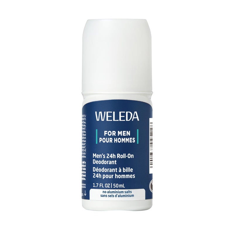 Weleda Men's 24H Roll-On Deodorant, 1.7 Fluid Ounce, Plant Rich Odor Protection with Licorice Root and Witch Hazel, No Aluminum Salts - Image 1