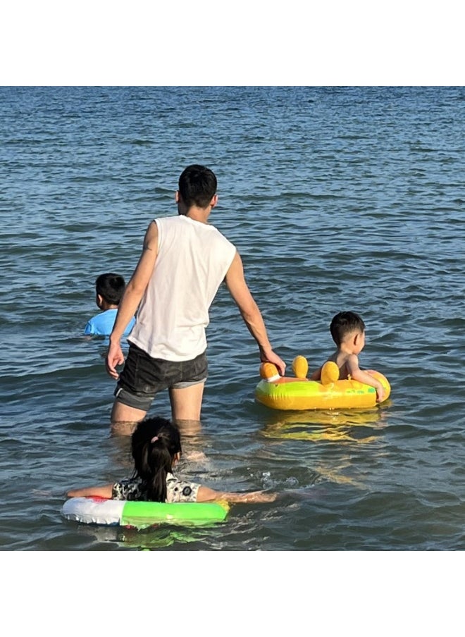 MIXDE Inflatable Baby Pool Float Swimming Ring with Sun Canopy with Inflator Pump,Dinosaur Infant Pool Float for Kids,Babys' Inflatable Seat,Pool Supplies  - Image 3
