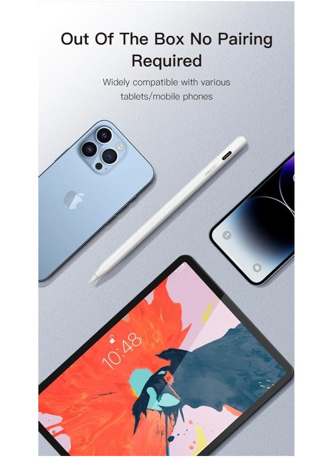 ريتشي - قلم لمس شاشة RECCI RCS-S09 مع شاحن من النوع C - أبيض - Image 1