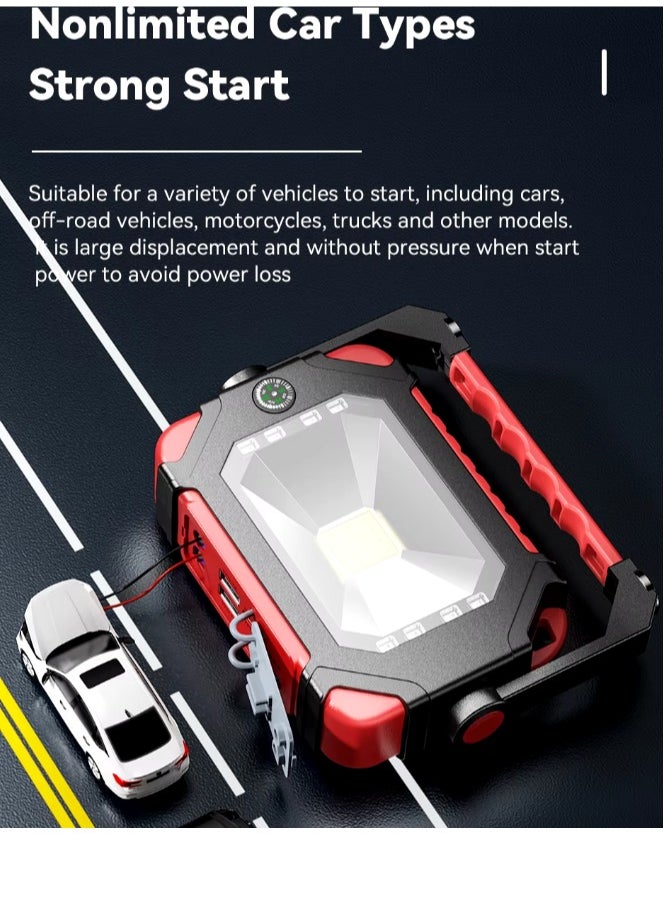 ESSAGER Essager Car Jump Starter 12000mAh Power Bank 12V Portable Car Battery Booster Chargerbegin Device Auto Emergency Start LED Lighting  - Image 4