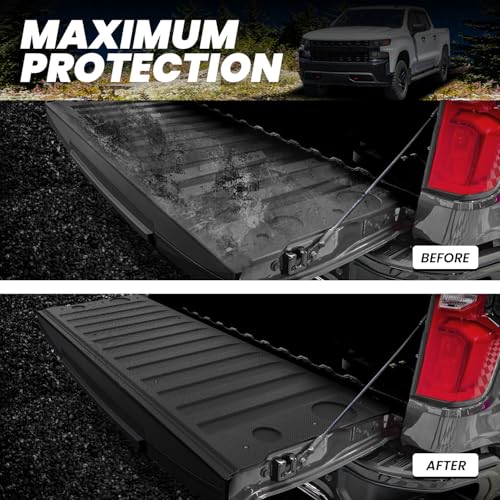 LASFIT Truck Tailgate Mat 2019-2026 for Chevrolet Chevy Silverado & GMC Sierra 1500 (Not Fit Multipro Tailgate), All Weather TPE Tailgate Protector Liner Replacement (Not Fit Drop-in Liners) - Image 4