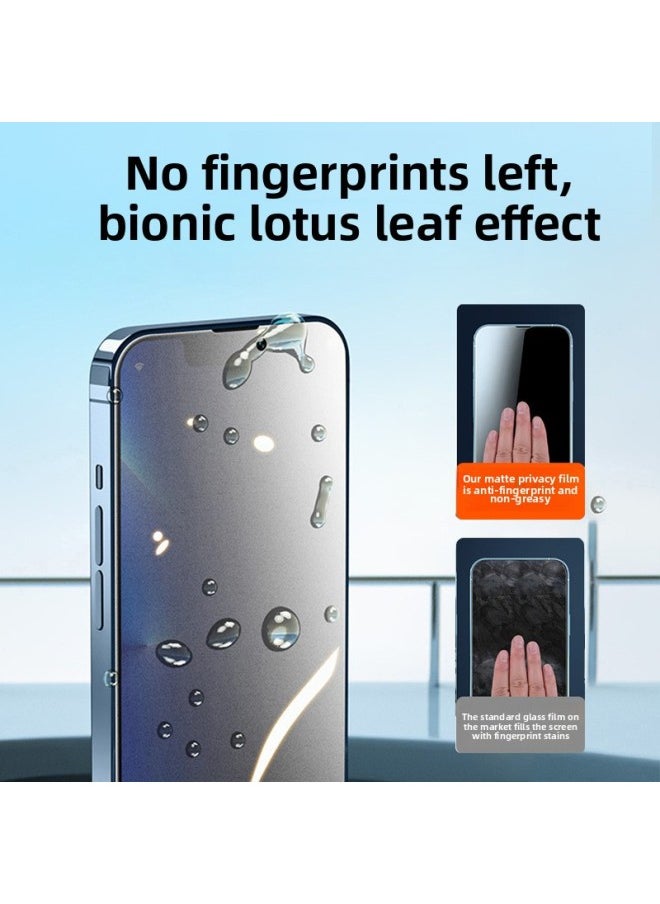 Generic Applicable To For Iphone 15 Anti-peep Tempered Film For Iphone14promax/13/12plus HD Xr/11 Dust-free Warehouse X-Colour:Imported Masonry Explosion-proof [thin Black Edges*ultra-clear] 3-piece Pack-Size:For Iphone 13 Pro Max  - Image 3