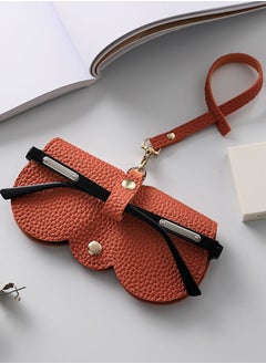 CityRiya-Long Leather Sunglasses Bag Travel Sun Glasses Holder Sunglass Case Portable Leather Glasses Case Holder Sunglasses Pouch Glasses Organizer Bag Eyeglasses Bag Eyewear Sleeve  - Image 1
