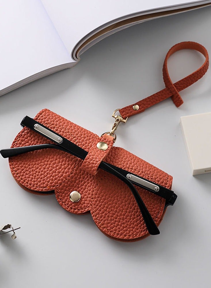 CityRiya-Long Leather Sunglasses Bag Travel Sun Glasses Holder Sunglass Case Portable Leather Glasses Case Holder Sunglasses Pouch Glasses Organizer Bag Eyeglasses Bag Eyewear Sleeve - Image 1