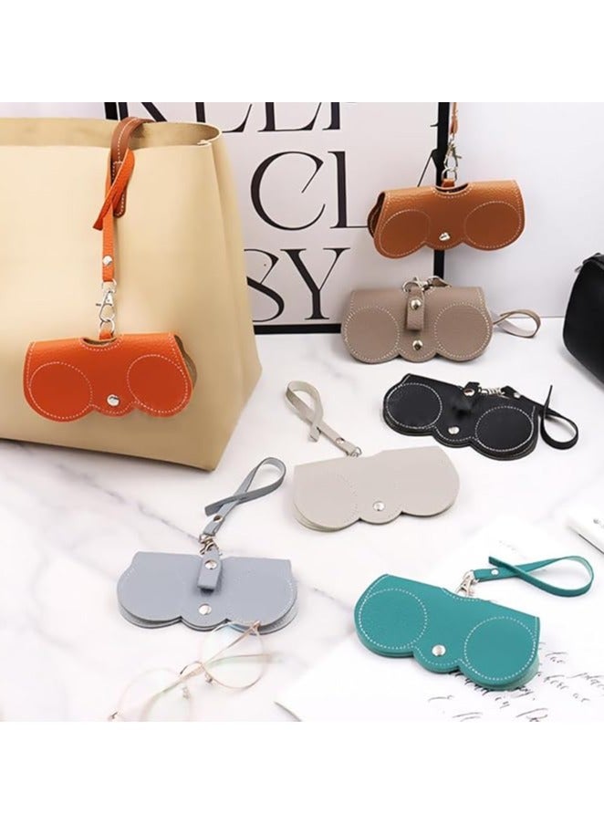 CityRiya-Long Leather Sunglasses Bag Travel Sun Glasses Holder Sunglass Case Portable Leather Glasses Case Holder Sunglasses Pouch Glasses Organizer Bag Eyeglasses Bag Eyewear Sleeve - Image 3