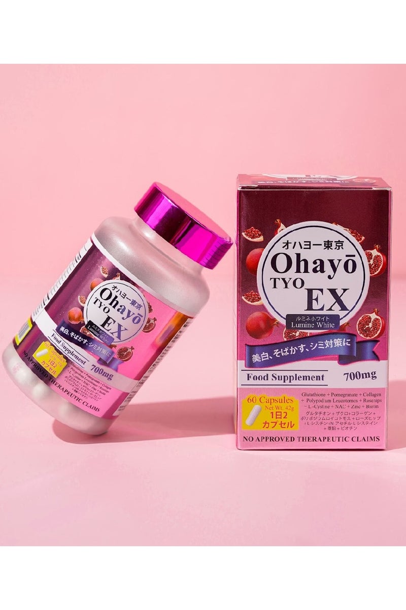 OHAYO Tyo EX Lumine White Glutathione 700mg – 60 Cap