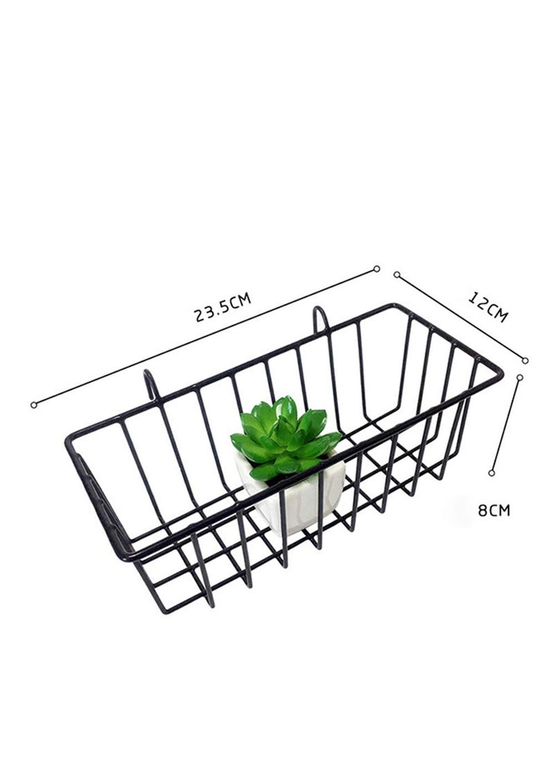 PIKIFY PIKIFY Wall Decoration Grid Clip Holder Photo Frames 85x55 cm 1x Frame 1x Basket 1x Tray Made in India Blackmetal  - Image 2
