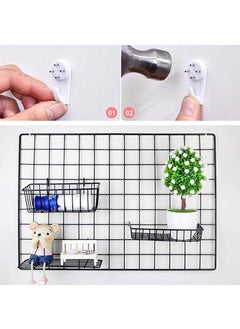 PIKIFY PIKIFY Wall Decoration Grid Clip Holder Photo Frames 85x55 cm 1x Frame 1x Basket 1x Tray Made in India Blackmetal  - Image 4