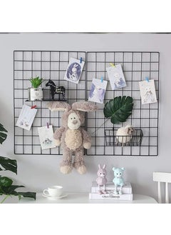 PIKIFY PIKIFY Wall Decoration Grid Clip Holder Photo Frames 85x55 cm 1x Frame 1x Basket 1x Tray Made in India Blackmetal  - Image 5