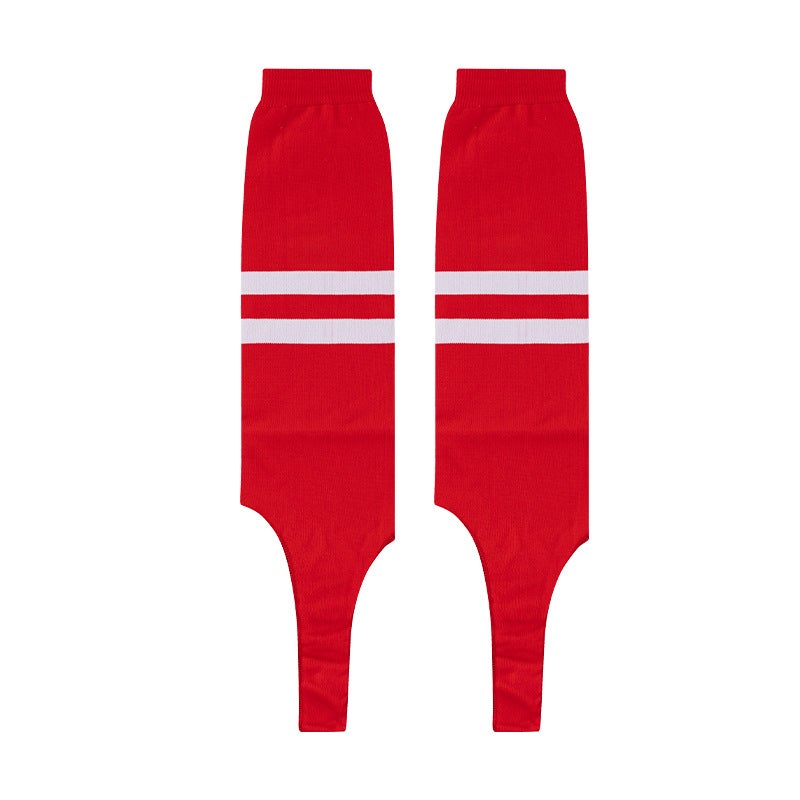 New striped step socks dance socks Football running fitness hockey baseball socks slip-on factory wholesale Striped red style 2