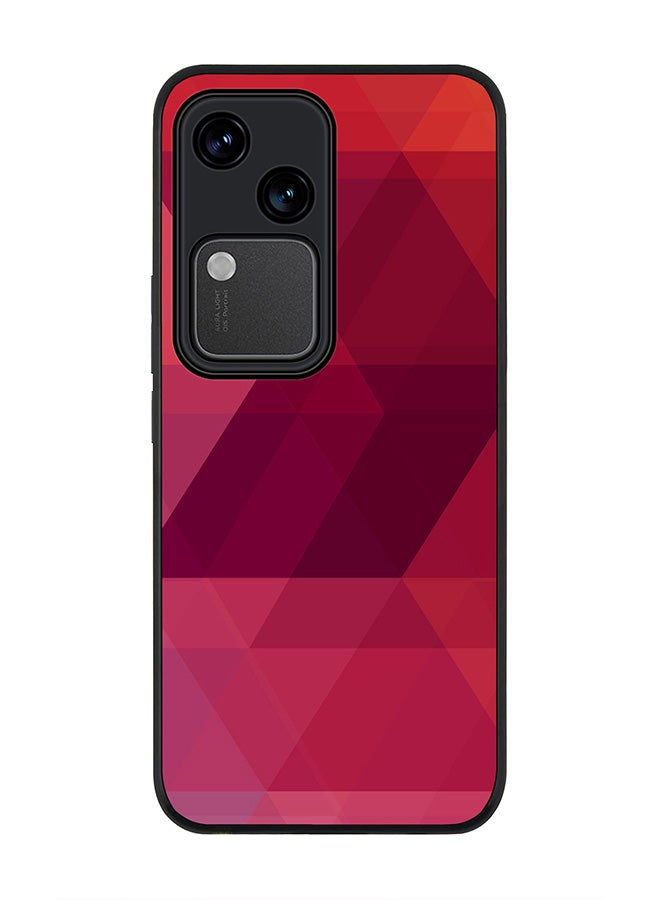 Stylizedd Rugged Black edge case for Vivo V30 5G, Slim fit Soft Case Flexible Rubber Edges Anti Drop TPU Gel Thin Cover -  Three Berries - Image 1