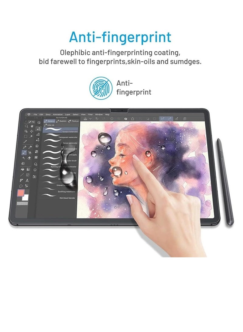 1PACK Paper Screen Protector Compatible with Samsung Galaxy Tab S10 Plus / S9 Plus/Tab S9 FE+ / Tab S8 Plus/Tab S7 FE/Tab S7 Plus, Anti Glare, Like Writing on Paper - Image 4