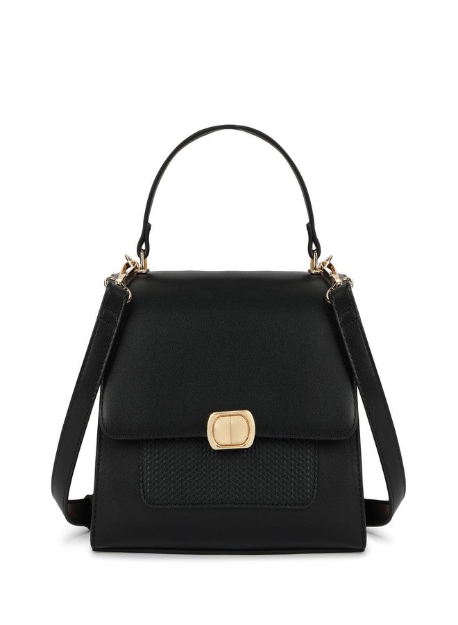 Fastrack ModLock Satchel | Women’s Faux-Leather Satchel | Dual Carry Options, Spacious Main Compartment & Quilted Front Pocket - Image 1