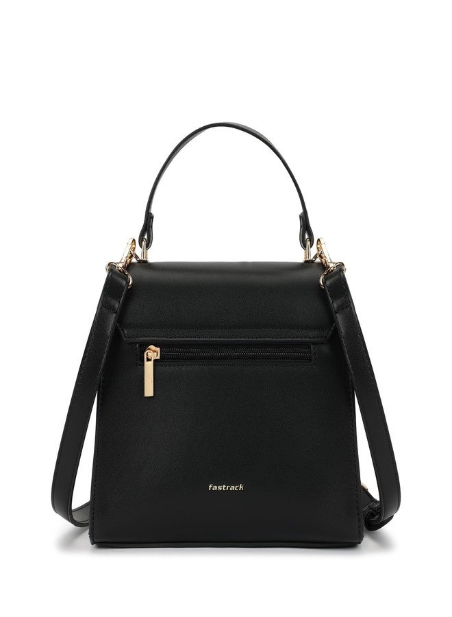 Fastrack ModLock Satchel | Women’s Faux-Leather Satchel | Dual Carry Options, Spacious Main Compartment & Quilted Front Pocket - Image 5