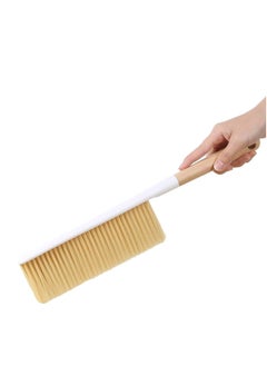Hand Room Cleaning Brushes, Long Wooden Handle Brush, Soft Bristles Dusting Brush for Car Bed Couch Draft Garden Furniture Clothes