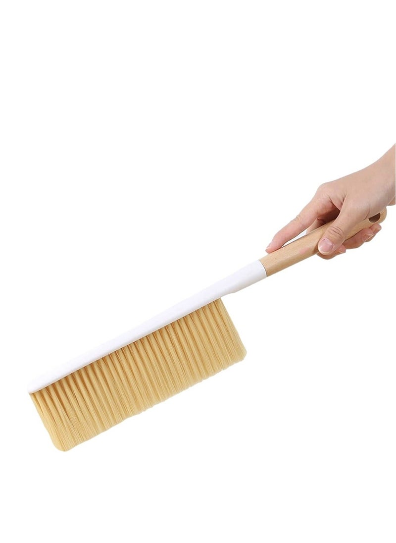 Y&D - Hand Room Cleaning Brushes, Long Wooden Handle Brush, Soft Bristles Dusting Brush for Car Bed Couch Draft Garden Furniture Clothes - Image 1