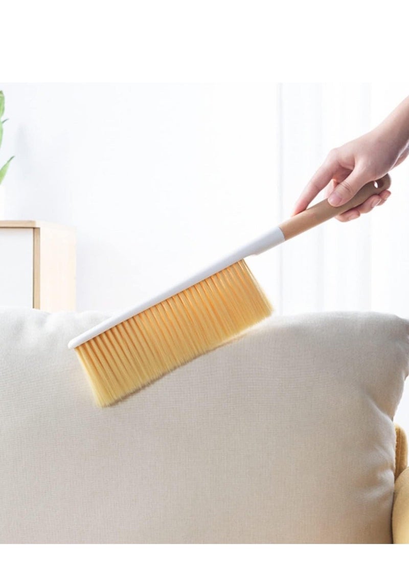 Y&D - Hand Room Cleaning Brushes, Long Wooden Handle Brush, Soft Bristles Dusting Brush for Car Bed Couch Draft Garden Furniture Clothes - Image 1
