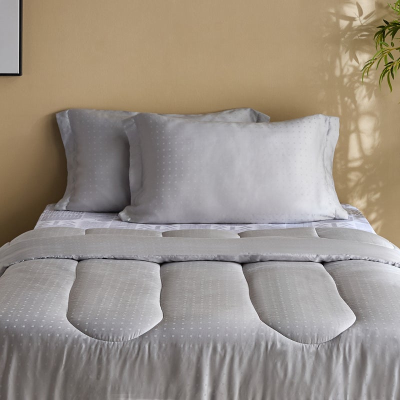 Home Box Tencelbliss 3-Piece Dobby Tencel Twin Comforter Set - 160x220 cm - Image 2