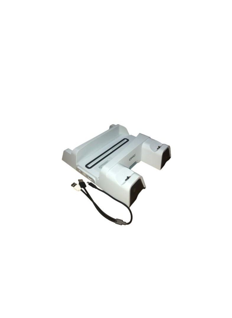 Intag - PS5 Cooling Stand with Charging Station and Suction Cooling Fan ,Dual Controller Charger Station ,Must Have Accessories for PlayStation 5 PS5 Console, Charging Dock Station and 12 Game Slots - Image 1