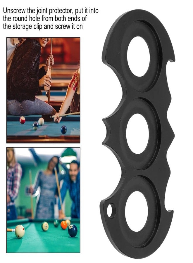 Chiffonade 3-Slot Cue Joint Protector Holder - Aluminum Storage Clip for Pool Sticks, Billiard Joint Protector Gather Holder for Snooker - Image 2