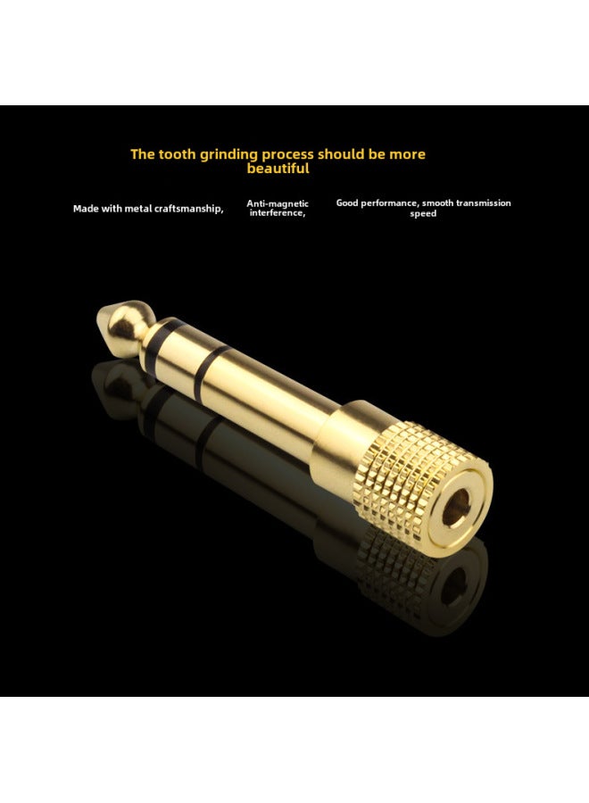 Singing Rhyme 6.5 To 3.5 Adapter 6.5mm To 3.5mm Male Adapter Plug Headset Microphone Audio Adapter-Color:The Actual Product Is Like This, Please Consider Carefully Before Ordering  - Image 3
