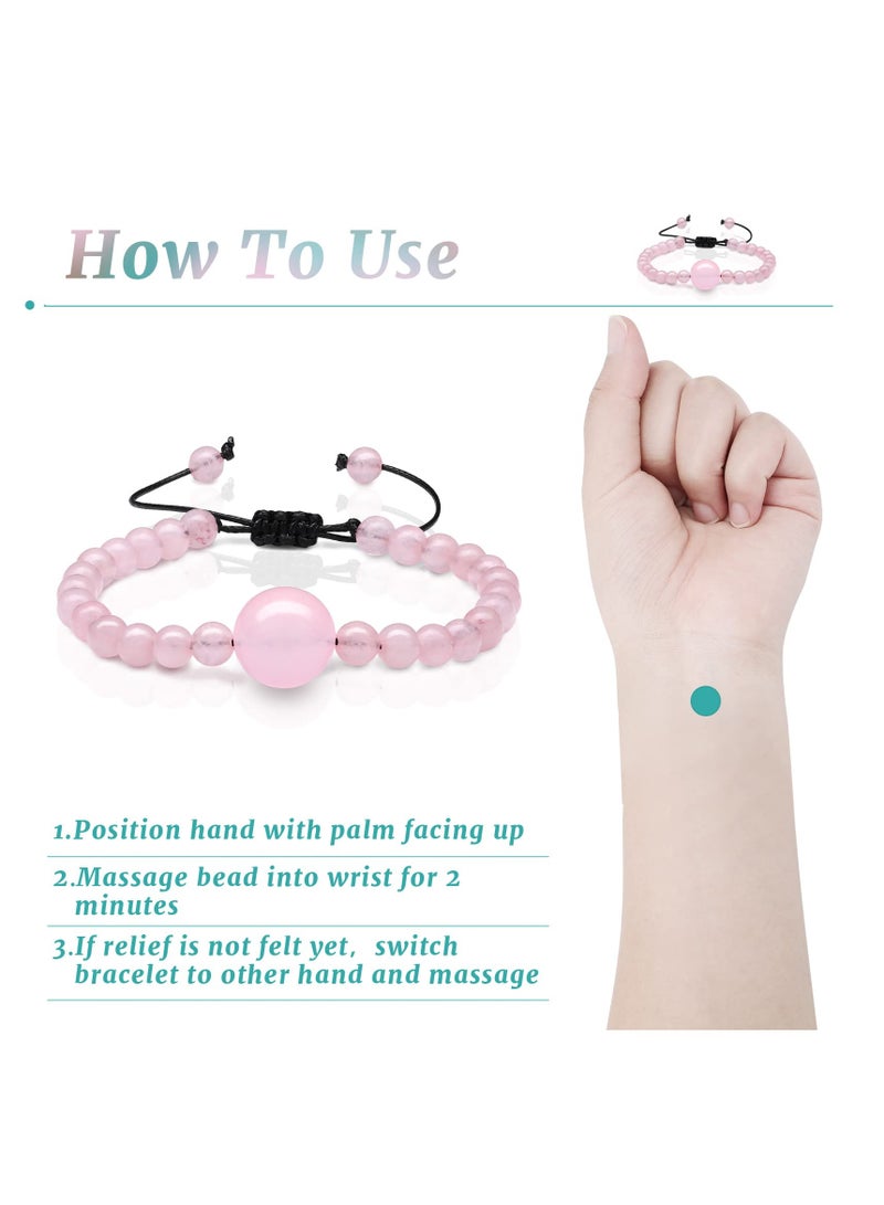 Generic 6 Pcs Adjustable Motion Sickness Relief Bracelets, Anti-Nausea Wristbands for Travel, Car, and Morning Sickness  - Image 3