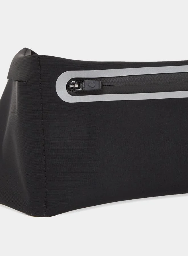 Styli Styli Reflective Detail Zipper Running Belt