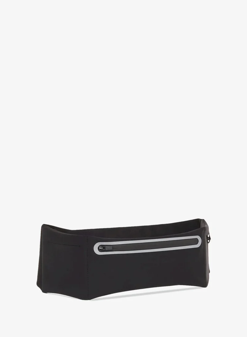 Styli Active Reflective Detail Zipper Running Belt