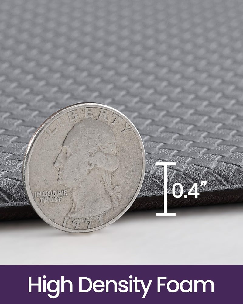 DEXI Kitchen Floor Mats Cushioned Anti Fatigue,17x59, Standing Runner Rug Waterproof, Comfort Memory Foam Padded for Front Sink Laundry, Grey - Image 4