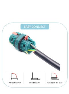 KASTWAVE IP68 Waterproof Junction Box M20 Outdoor Electrical Cable Connectors 2 Way 3 Pin for Quick Repair Extender Power Wire Cord Range 9~12mm (5 Pack)  - Image 4