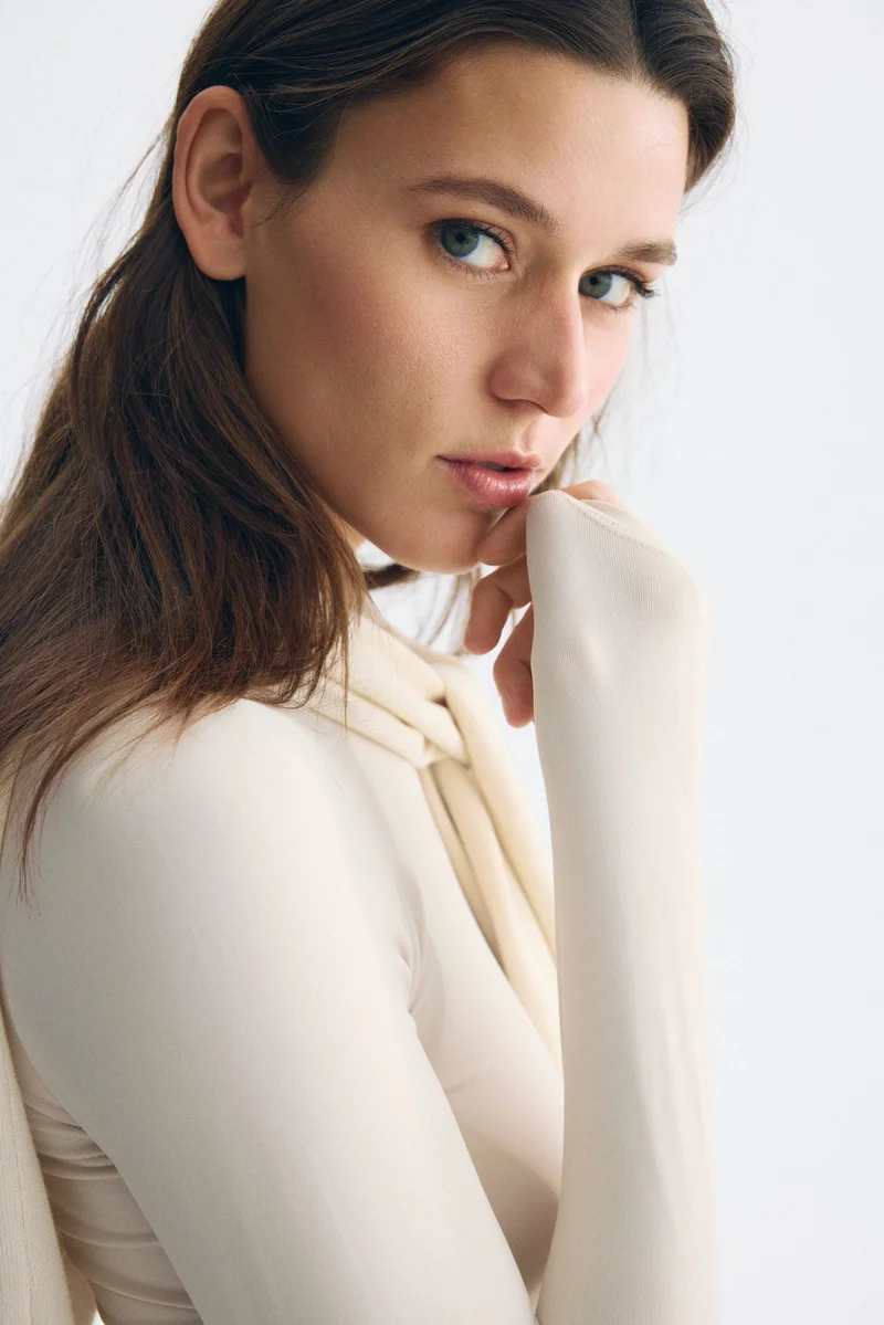 H&M Long-sleeved microfibre body