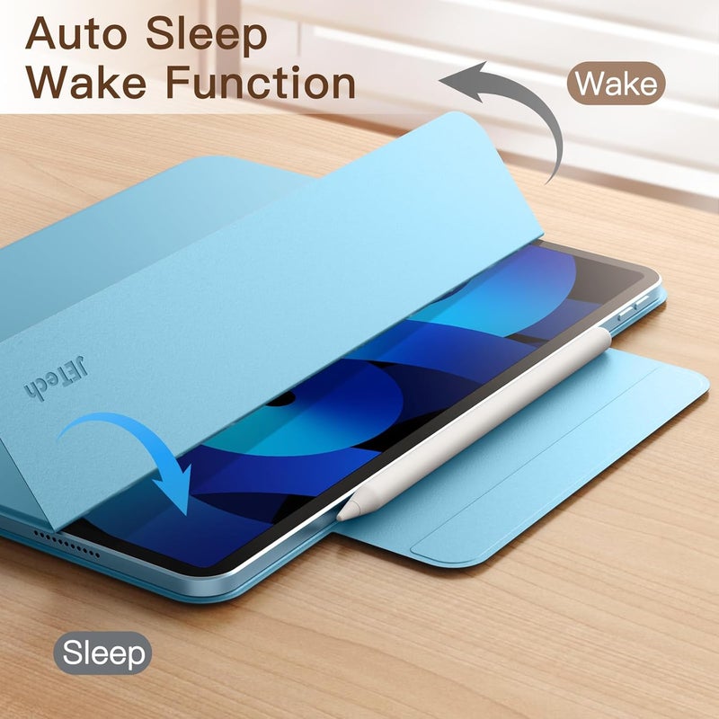 Jetech Magnetic Case For Ipad Air 11-Inch M2 (2024), Ipad Air 5/4 (2022/2020 5Th/4Th 10.9-Inch), Ipad Pro 11 (2018), Magnetic Attachment, Slim Tablet Cover (Blue) - Image 5