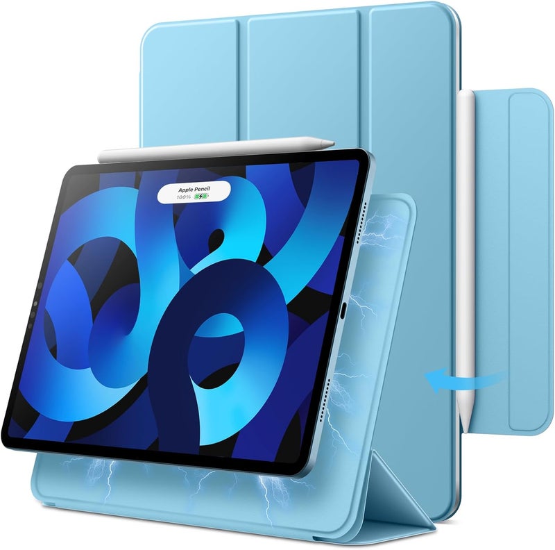 Jetech Magnetic Case For Ipad Air 11-Inch M2 (2024), Ipad Air 5/4 (2022/2020 5Th/4Th 10.9-Inch), Ipad Pro 11 (2018), Magnetic Attachment, Slim Tablet Cover (Blue) - Image 1