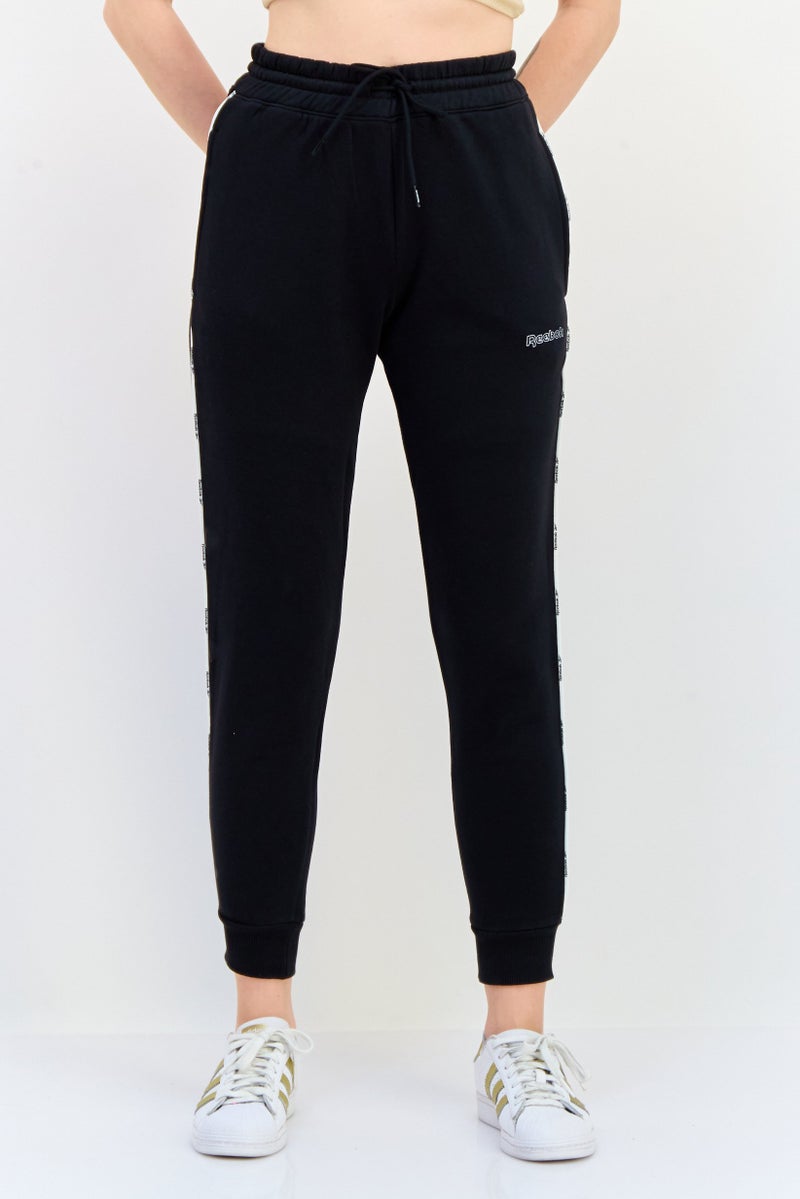 Reebok Women Sportswear Fit Brand Logo Training Jogger Pants, Black  - Image 1