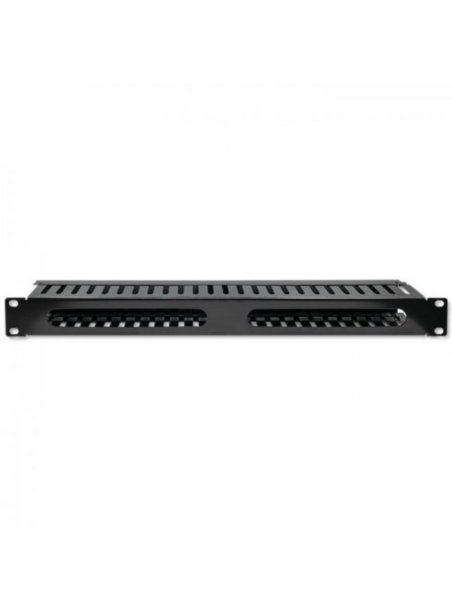 منظم كابلات معدني للراك، أسود، 24 منفذ، هيكل معدني متين - Image 4