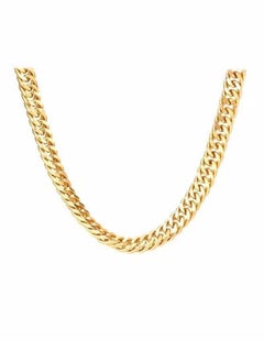 18 Karat Gold Plated Alloy Chain Necklace