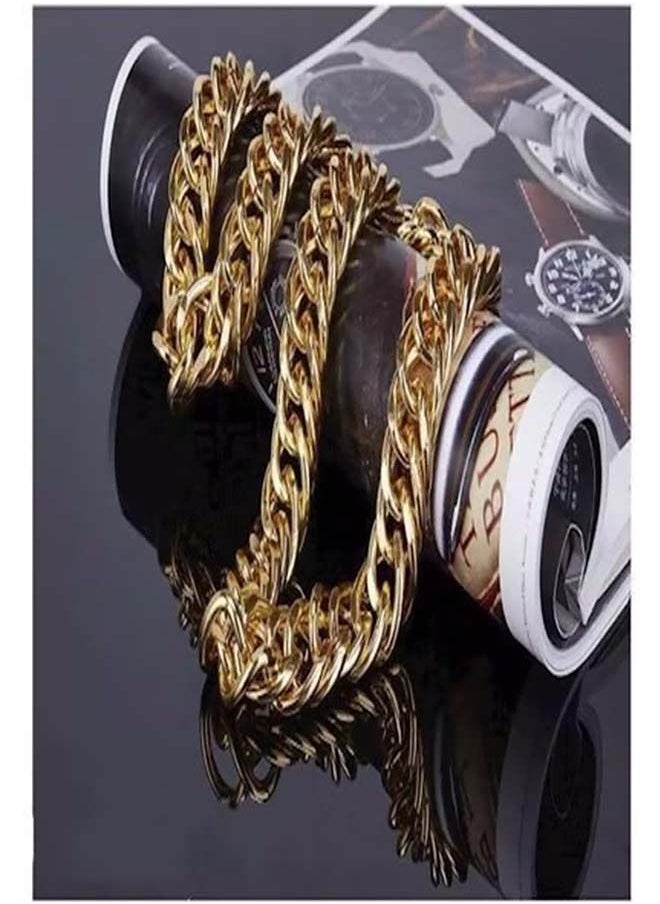 NIBEMINENT - 18 Karat Gold Plated Alloy Chain Necklace - Image 1