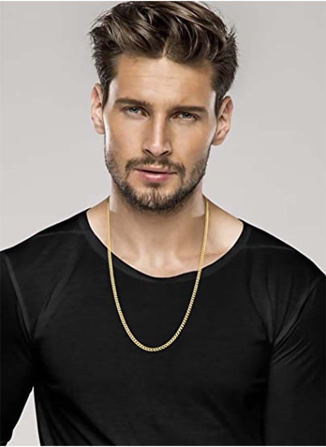 NIBEMINENT - 18 Karat Gold Plated Alloy Chain Necklace - Image 1