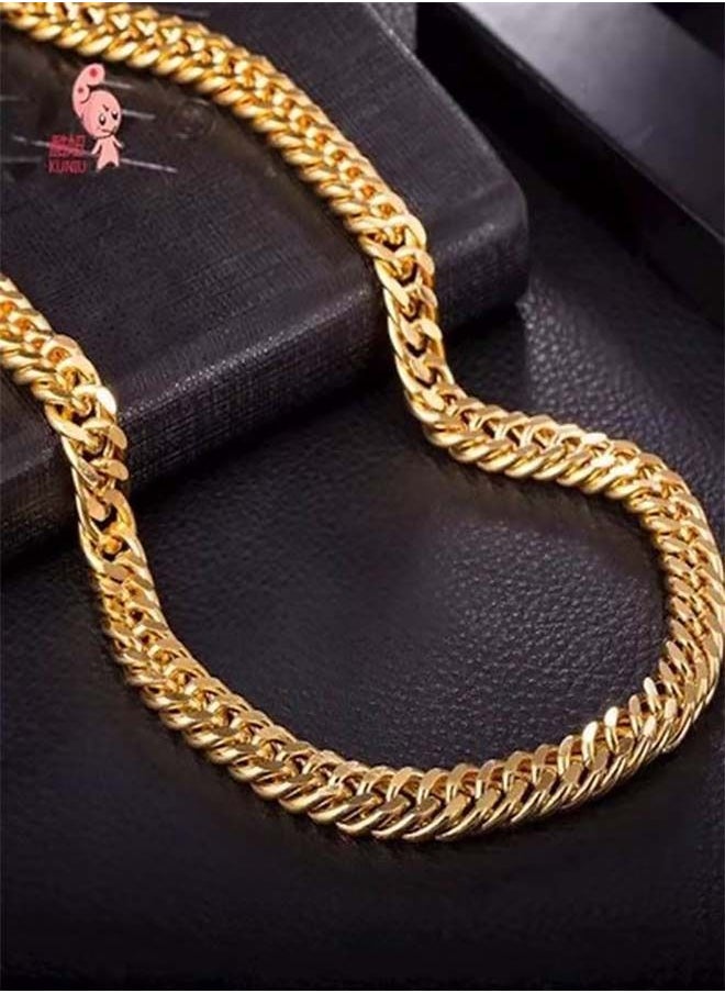 NIBEMINENT - 18 Karat Gold Plated Alloy Chain Necklace - Image 1