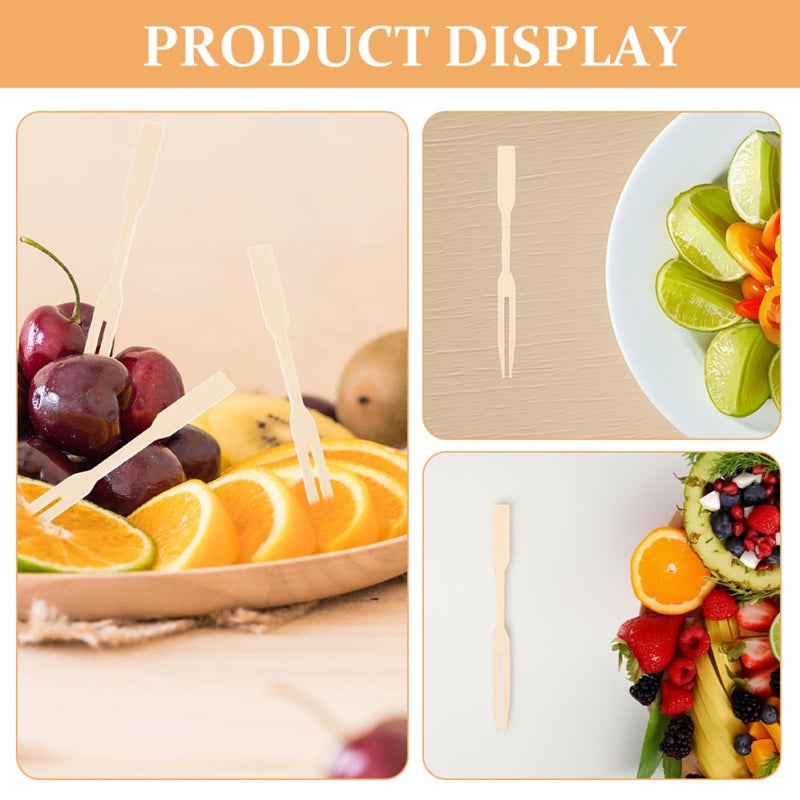 200 Pcs Mini Fruit Forks Blunt Head Small Dessert Forks For Appetizers Party Charcuterie Board Home Use - Image 4